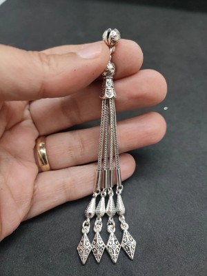 İskeçe Tesbih 475 Ayar Gümüş Tesbih Püskülü