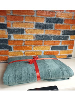 Özdilek Svv Border Büyük Boy Banyo Havlusu (89X173) - Fern Green (Yeşil)