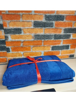 Özdilek Svv Border Büyük Boy Banyo Havlusu (89X173) - Persian Blue (Saks Mavisi)