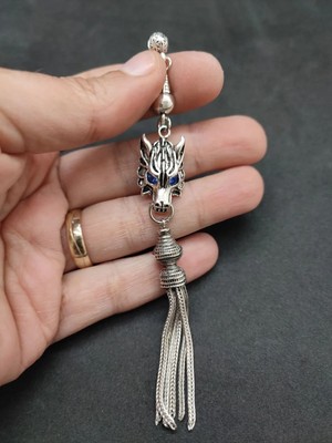 İskeçe Tesbih 475 Ayar Gümüş Tesbih Püskülü