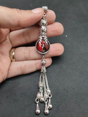 İskeçe Tesbih 475 Ayar Gümüş Tesbih Püskülü