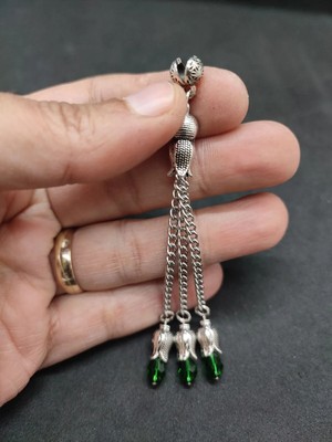 İskeçe Tesbih 475 Ayar Gümüş Tesbih Püskülü