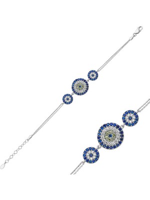 DMR Elegance Gümüş Nazar Bayan Bileklik