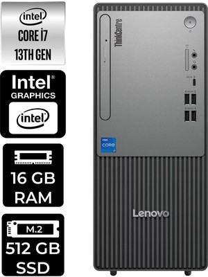 Lenovo Thinkcentre Neo 50T Intel Core I7 13700 16GB 512GB SSD W11P Masaüstü Bilgisayar & Per4 USB Bellek 12UB000HTRP341