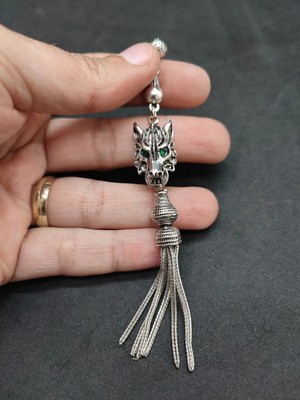 İskeçe Tesbih 475 Ayar Gümüş Tesbih Püskülü