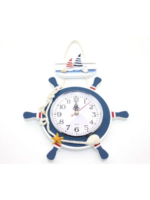 Livenda Ahşap Marin Dümenli Saat Model 2