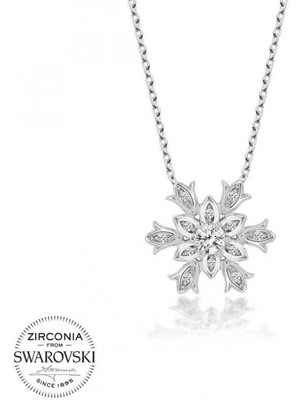 Supertrend Swa Taşlı Gümüş Kartanesi Bayan Kolye