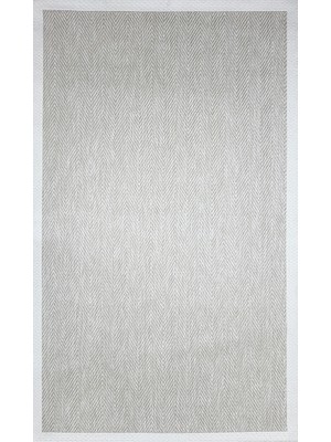 Sisal Sl-7 Bej Krem Dekoratif Desenli Çerçeveli Halı