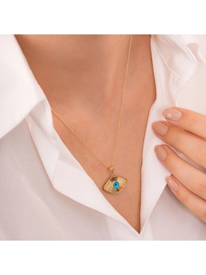By Milo Jewellery 14 Ayar Etarnal Eye Nazarlık Kolye