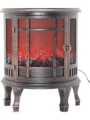 Dünyadan Hediyeler Dekoratif Ledli Şömine Lamba Ayaklı 31X36CM ALK4594