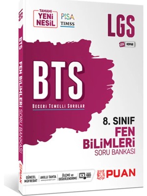 Karma Kitaplar Puan 8. Sınıf Lgs Fen Bilimleri Bts Beceri Temelli Soru Bankası