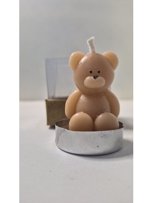Lilac Mum Minink Ayı Tealight  Mum (  Sipariş 25 Adet Gönderilmektedir )