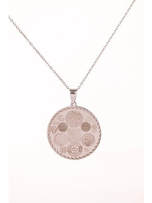 Gümüş Renk Titanyum Kaplama Çelik Kolye Paslanmaz Zincir Kararmaz, Paslanmaz Dayanıklı