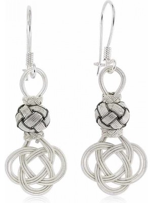 Supertrend ​gümüş Trabzon Örmesi Kazaz Kadın Küpe