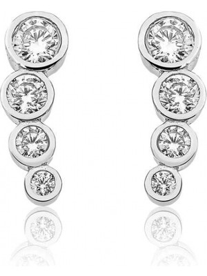 Supertrend Gümüş 4 Taş Bayan Küpe