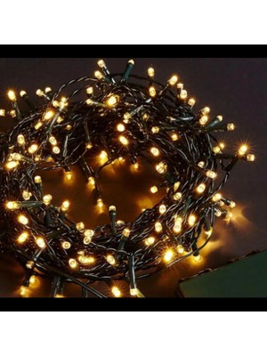 Livenda 10M 100 LED Boncuk Lamba Gün Işığı Siyah Kablo