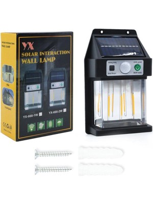 Livenda Güneş Enerjili Hareket Sensörlü Duvar Lambası