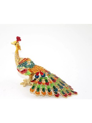 Livenda Swarovski Taşlı Tavuskuşu Model 1