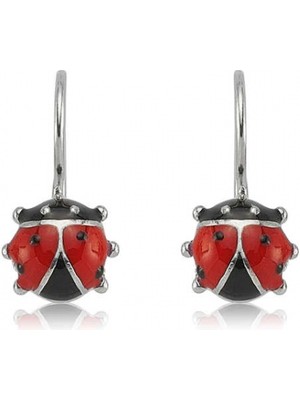 Supertrend Gümüş Sallantılı Uğur Böceği Çocuk Küpesi