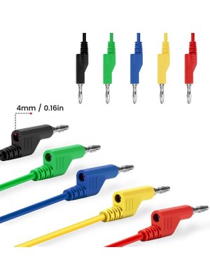 Pazarcan P1036 1000V/ 19A Multimetre Test Uçları Kablo Kiti