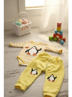 Million Bebek Kadife Pengu Ikili Takım