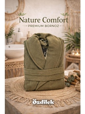 Özdilek Natura Comfort Bornoz Yeşil L Beden