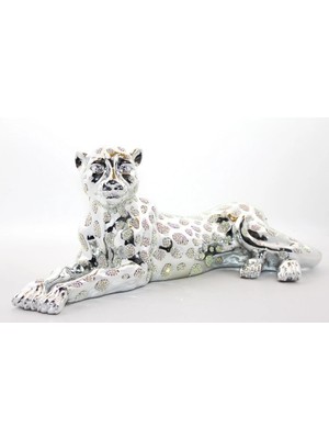 Livenda Polyester Oturan Kaplan Figürü