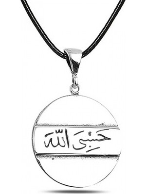 Supertrend Gümüş Arapça Hasbiyallah Yazılı Kolye