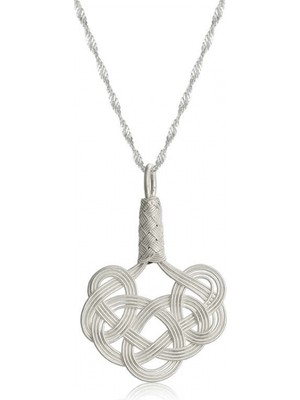 Supertrend Gümüş Kazaziye Örgü Kadın Kolye