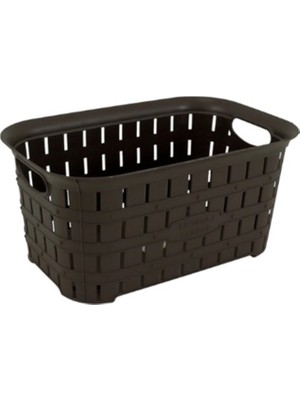 Sağlam Bambu Dikdörtgen Sepet 5 Adet