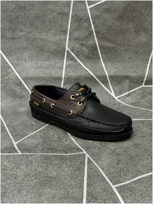 Belirtilmemiş Siyah Hakiki Deri Günlük Ayakkabı