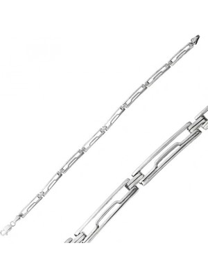 Supertrend Gümüş Oksitli Erkek Bileklik