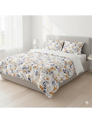 Voddi Battal Boy Çiçek Desen | Nevresim Takımı |çarşaf Lastikli 180X200 cm