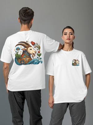 Tasarım Tişört Oğlak Oversize Unisex
