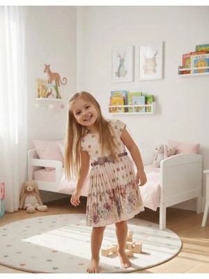 Kız Bebek Çocuk Doğum Günü Hediye Şık Prenses Elbise