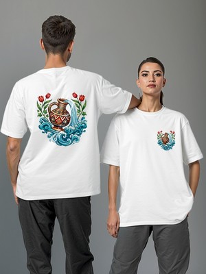 Base Art Tasarım Tişört Kova Oversize Unisex