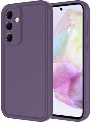 Gld-Spt- Newface Samsung Galaxy A16 5g Kılıf Viera Silikon - Mürdüm