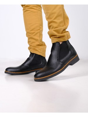 Belirtilmemiş Chelsea Erkek Ortopedik Kışlık Soguk Geçirmez Su Geçirmez  Taba Renk Günlük Bot