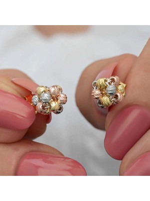 Supertrend Gümüş Renkli Dorika Kadın Çivili Küpe