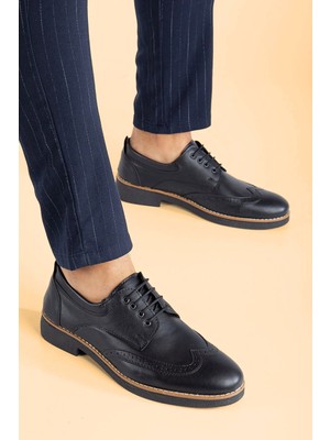 Belirtilmemiş Oxford Model Tarzı Günlük Rahat Klasik Siyah Ayakkabı