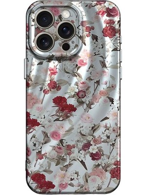 Gld-Spt- Newface Iphone 13 Pro Kılıf Crew Desenli Kapak - Çiçek