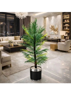 Altun Çiçekcilik Areka 150 cm Yapay Ağaç Lux Metal Saksı Dahildir