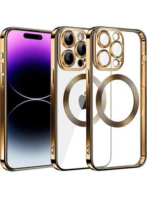 Gld-Spt- Newface Iphone 13 Pro Max Kılıf Slot Silikon - Gold