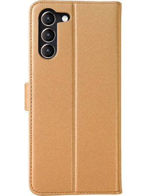 Gld-Spt- Newface Samsung Galaxy S23 Plus Trend S Plus Kapaklı Kılıf - Gold