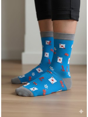 Gamebler Temalı Renkli Çorap | Funny Socks Koleksiyonu