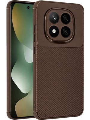 Gld-Spt- Newface Xiaomi Redmi Note 15 Pro 5g Auto Focus Karbon Kapak - Kahverengi