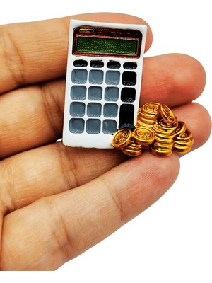 BB Bi Butik Shop Finans Sembolü Hesap Makinesi Broş – Muhasebeci Özel Tasarım