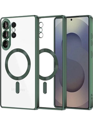 Gld-Spt- Newface Samsung Galaxy S26 Ultra Kross Magneticsafe Kapak - Koyu Yeşil