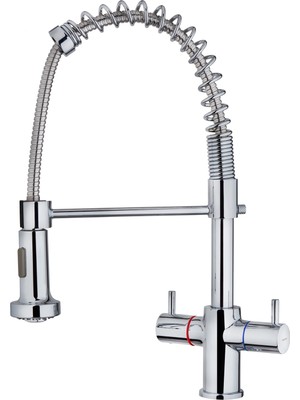 Teka - Go 939 - Çift Kollu Profesyonel Mutfak Bataryası - Krom - 116010001