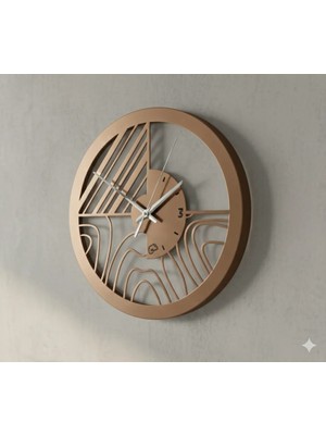 BUKAVA┃Quadris Metal Duvar Saati 45 cm - Geometrik Modern Tasarım